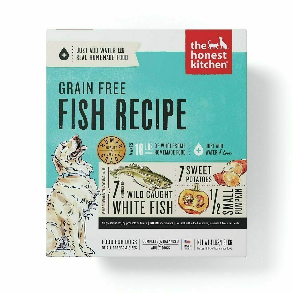 The Honest Kitchen Fish Recipe Grain-Free Dehydrated Dog Food, 4-lb image number null