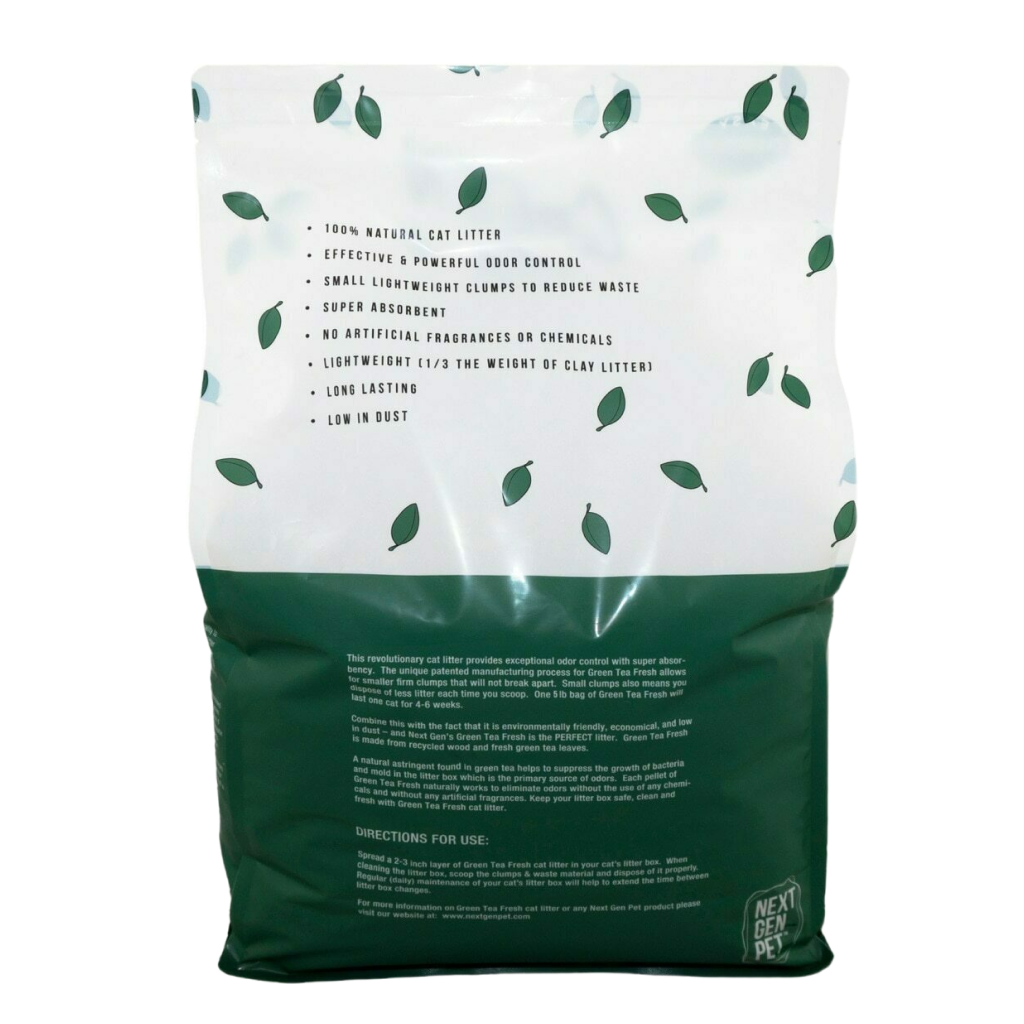 Green Tea Fresh Cat Litter 5-lb Bag image number null