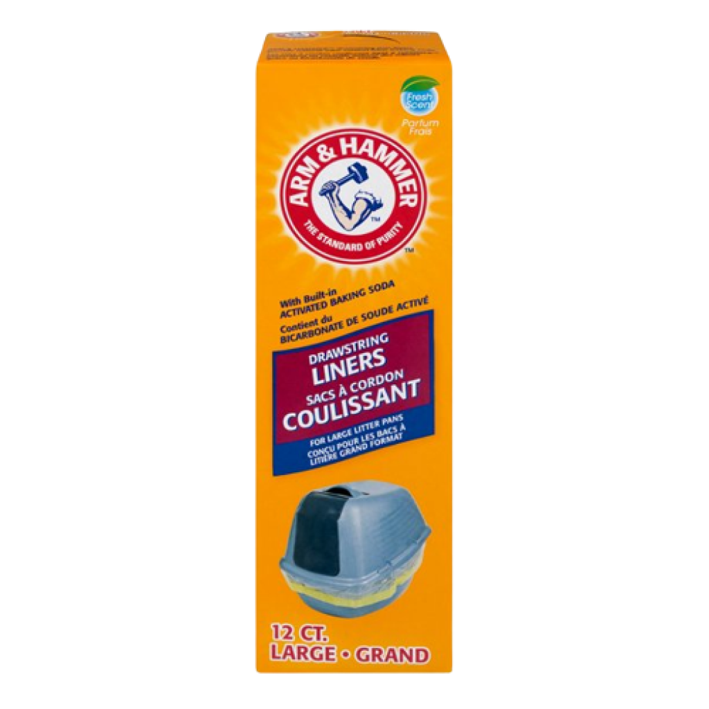 Arm and Hammer Large Drawstring Litter Liners, 12-count image number null