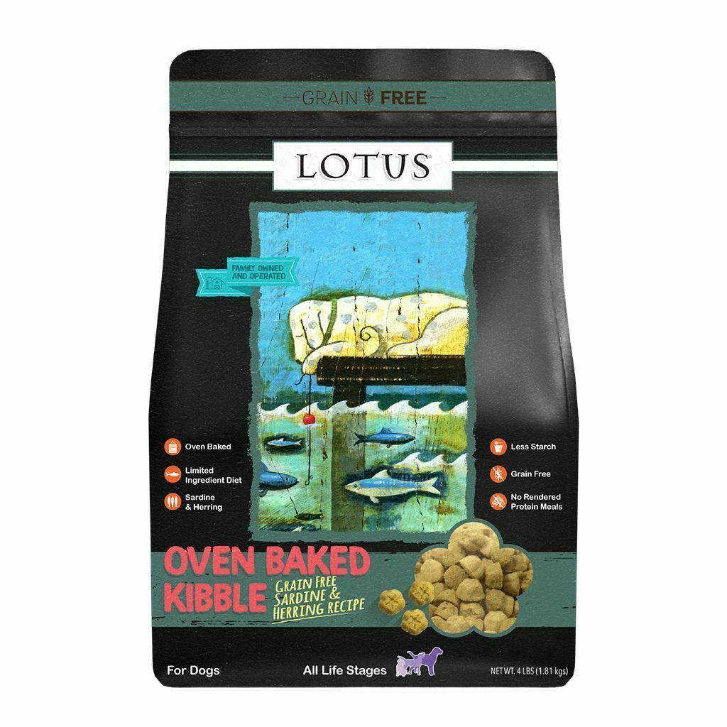 Lotus Grain-Free Sardine And Herring Dry Dog Food, 4-lb image number null
