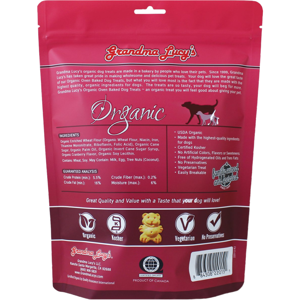 Organic Baked Dog Treats - Cranberry - 14-oz image number null