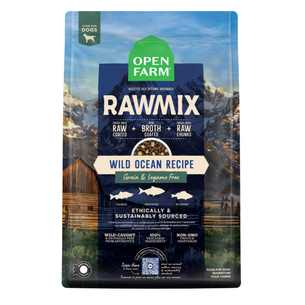 Open Farm Dog Raw Mix Open Wild Ocean Grain & Legume Free Recipe, 3.5-lb image number null