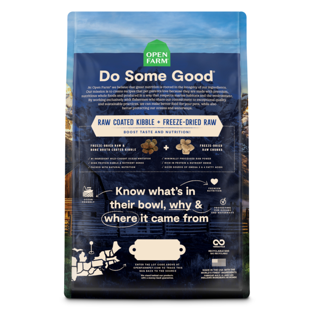 Open Farm Dog Raw Mix Open Wild Ocean Grain & Legume Free Recipe, 3.5-lb image number null