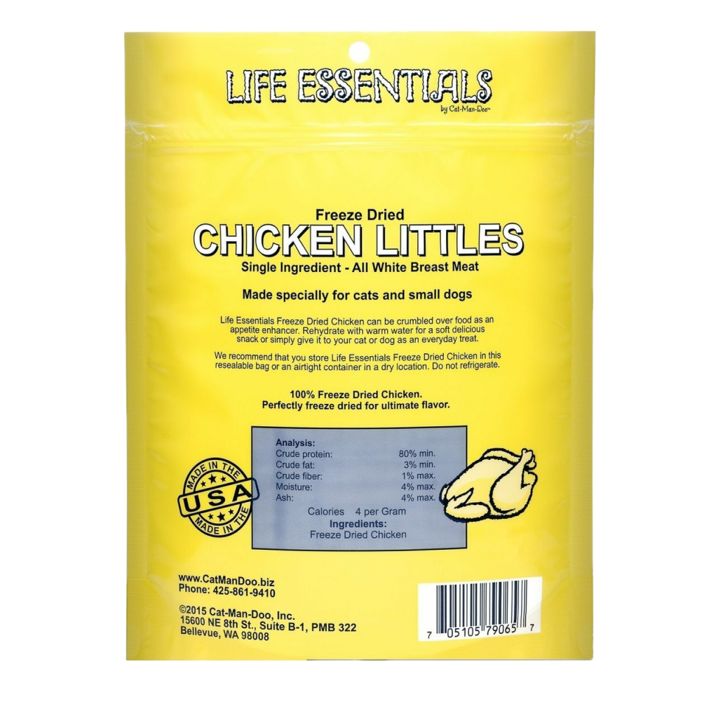 Life Essentials Chicken Littles Freeze-Dried Cat & Dog Treats - 5-oz image number null