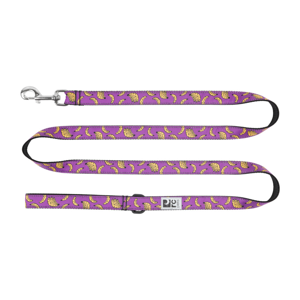 RC Pets 1"x6' Dog Leash Bananas image number null