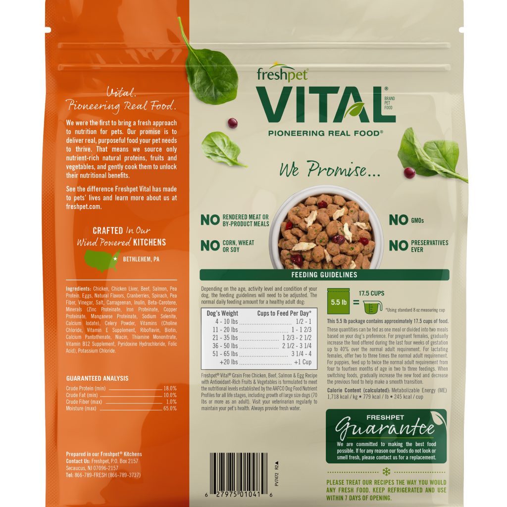 Freshpet Vital Grain Free Complete Meals For Dogs 1.75-lb image number null