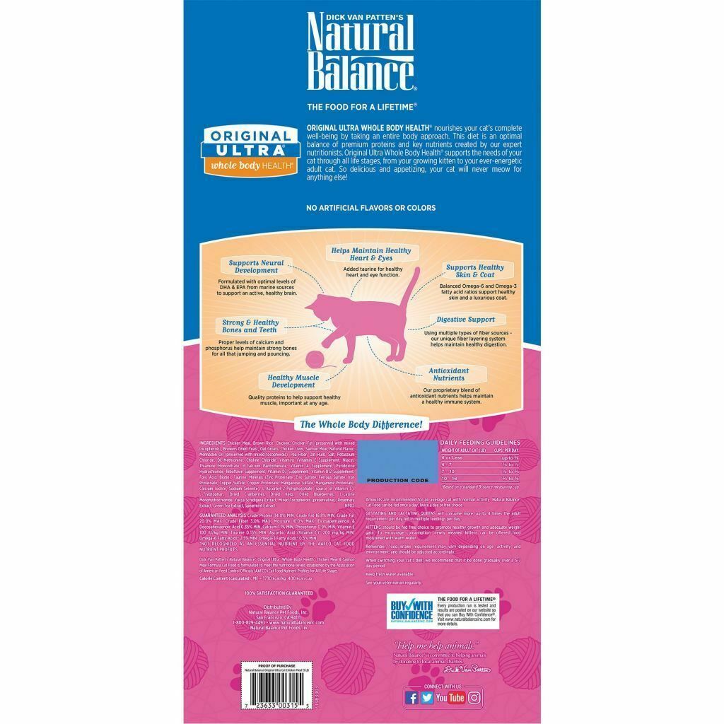 Original Ultra Whole Body Healthy Dry Cat Food image number null