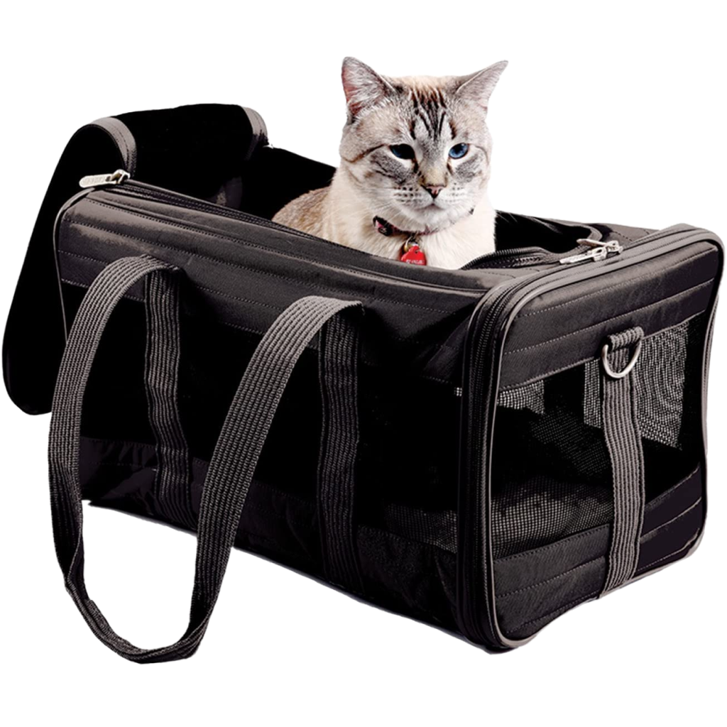Sherpa Travel Original Deluxe  Airline Approved Pet Carrier, Black, Large image number null