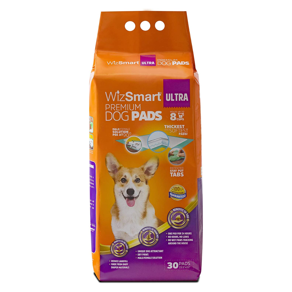 WizSmart All Day Dry Dog Pads Ultra (8 Cups), 30 Count image number null