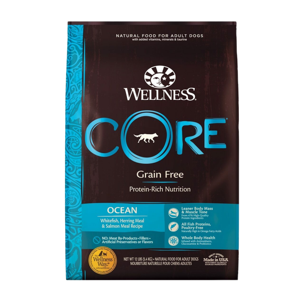 Wellness Core Natural Grain Free Dry Dog Food, Ocean Whitefish, Herring & Salmon image number null