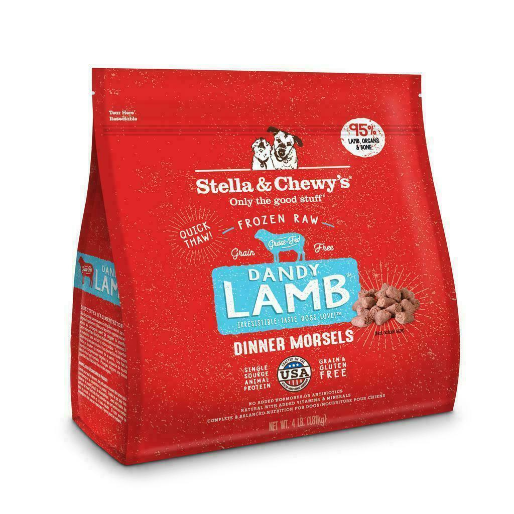 Frozen Stella & Chewys Dog Frozen Raw, Dandy Lamb Dinner Morsels, 4-lb image number null