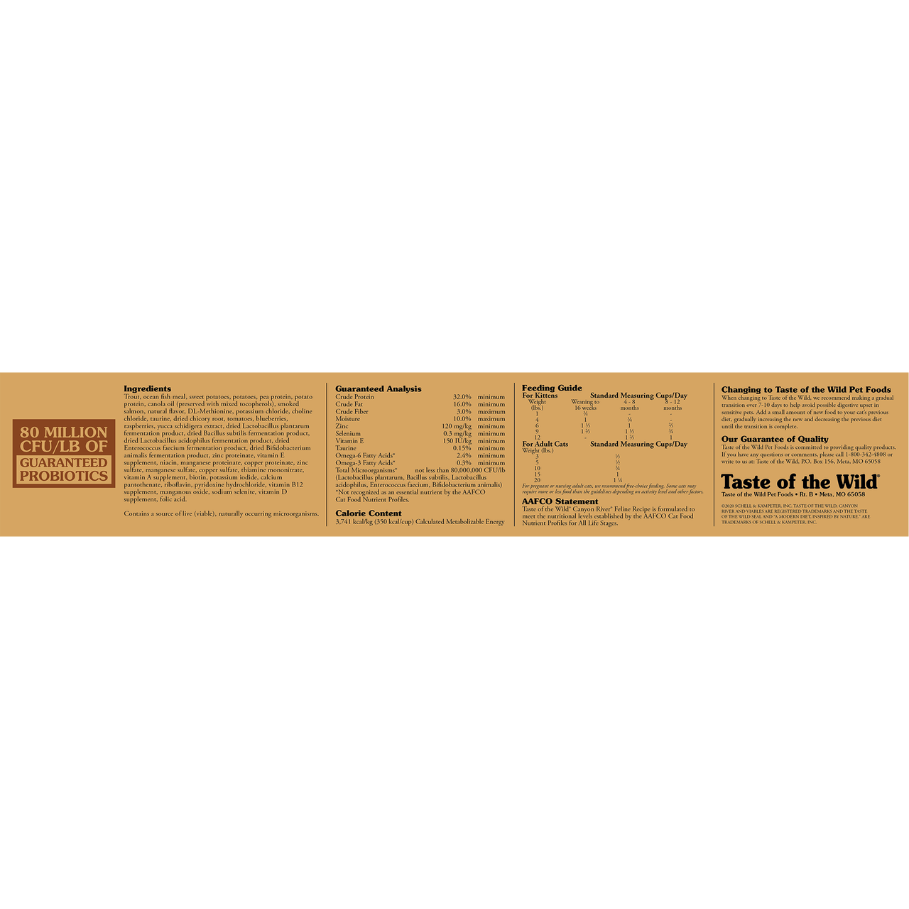 Taste Of The Wild Canyon River Feline Recipe With Trout & Smoked Salmon Dry Cat Food, 14-lb image number null