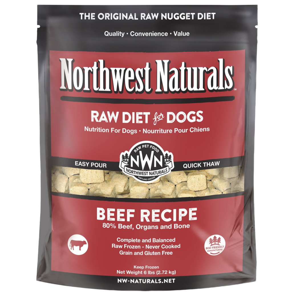 Frozen Raw Beef Nuggets Dog 6-lb image number null