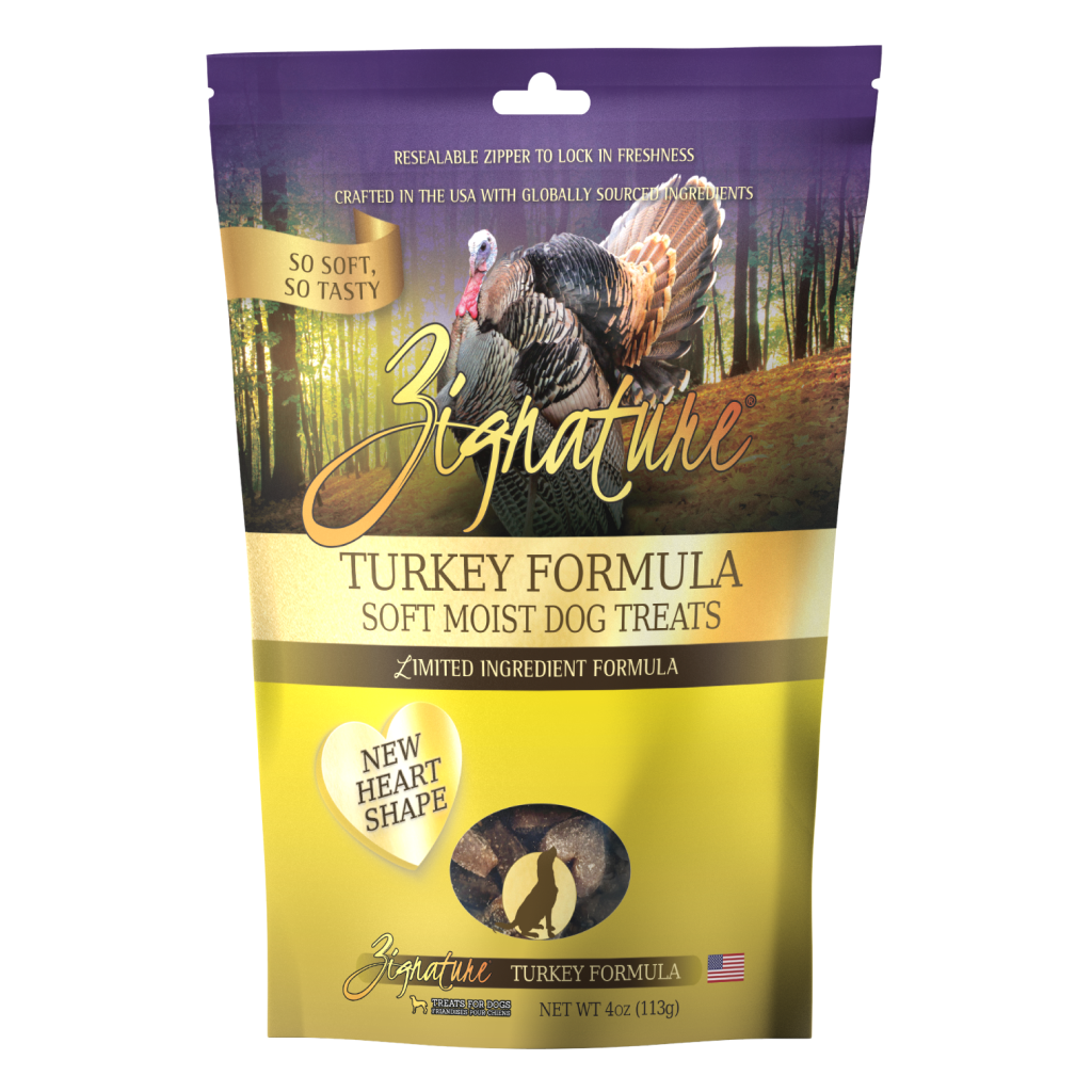 Zignature Turkey Formula Soft Moist Treats For Dogs, 4-Oz image number null