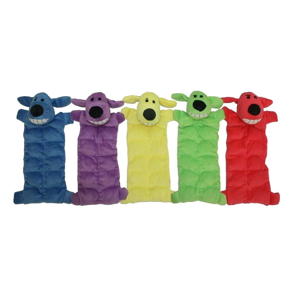 Multipet Loofa Squeaker Mat Assorted Colors Dog Toy (1-count), 12-in image number null