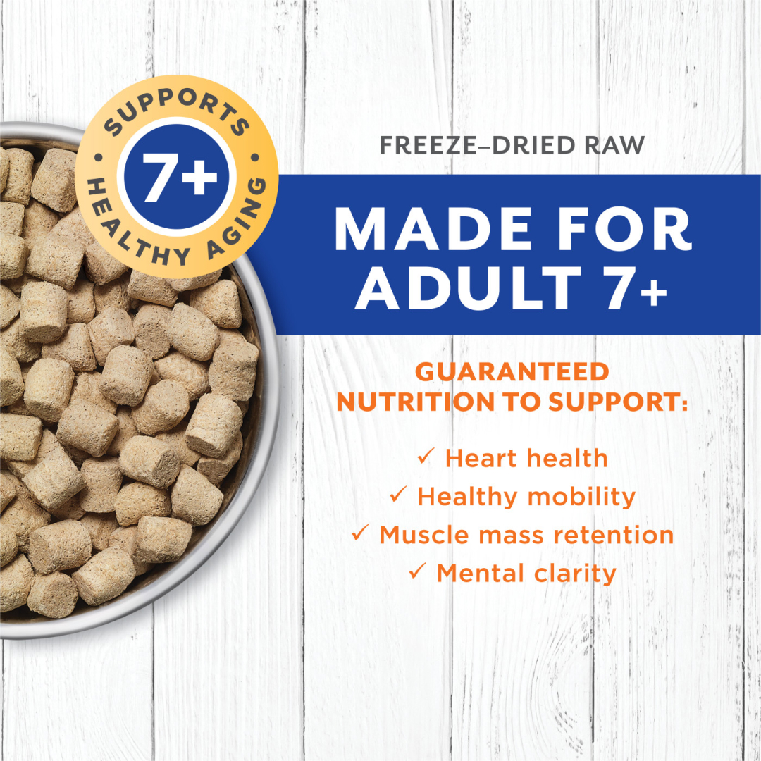 Instinct Freeze-Dried Raw Longevity Adult Ages 7+ Chicken Bites Dog Food, 5-oz image number null