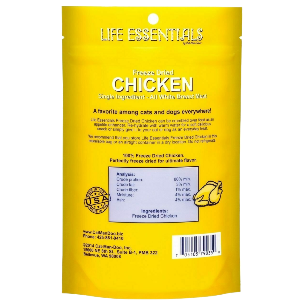 Life Essentials Chicken Freeze-Dried Cat & Dog Treats image number null