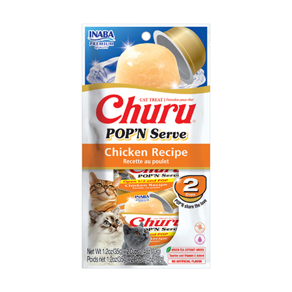 Churu Pop N Serve Chicken Recipe Cat Treats, 2-pk image number null