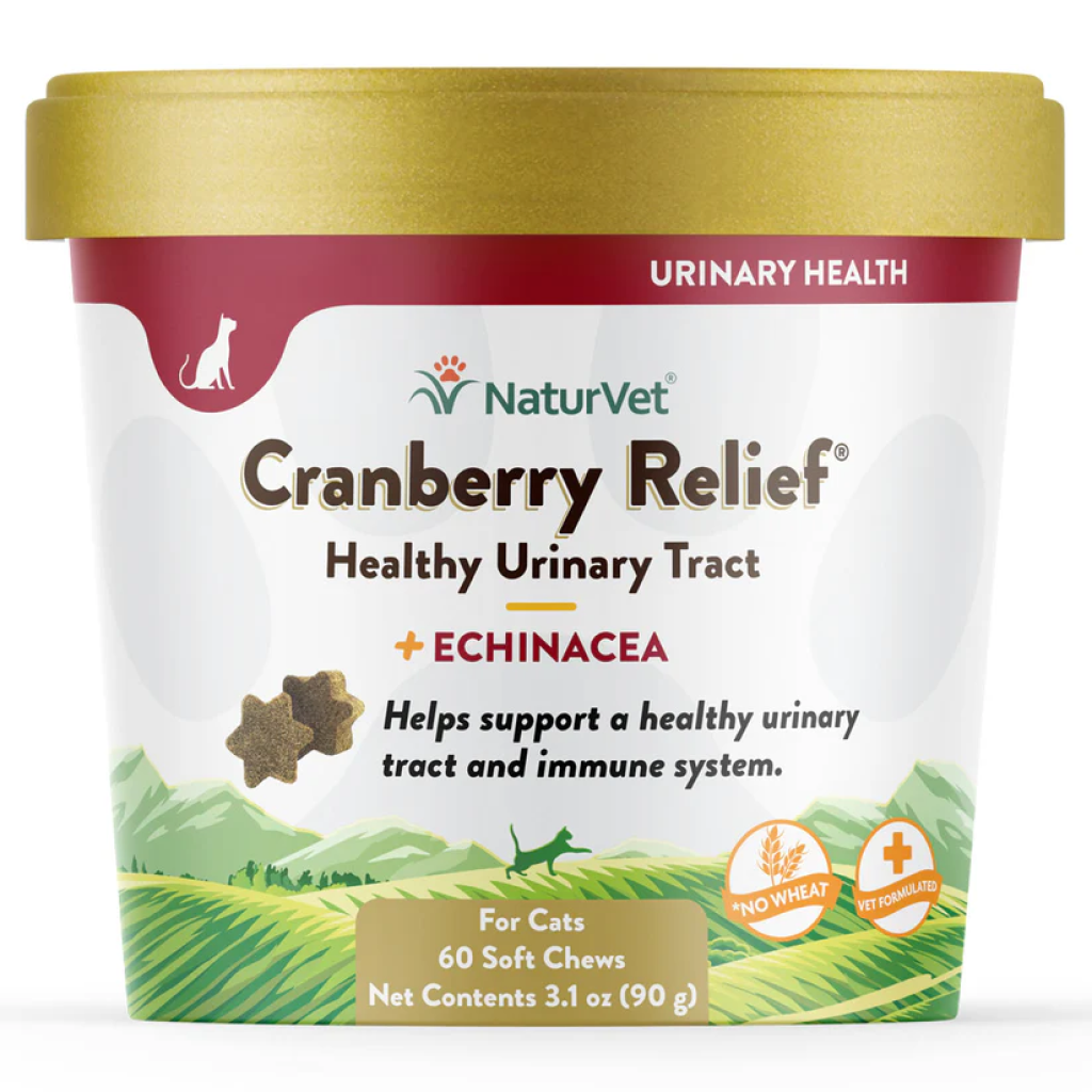 Naturvet Cranberry Relief Plus Echinacea For Cats, 60 Soft Chews image number null