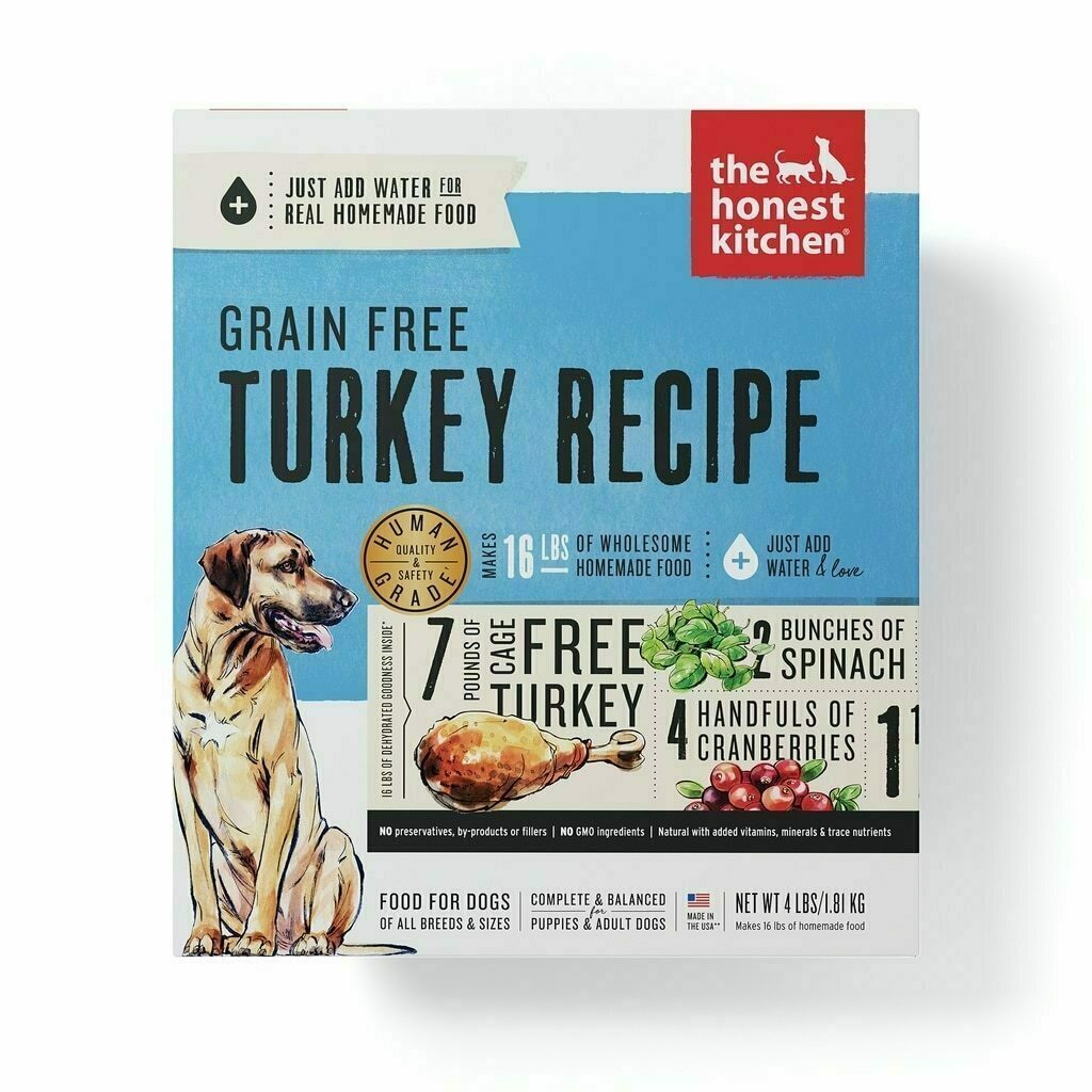 The Honest Kitchen Turkey Recipe Grain-Free Dehydrated Dog Food, 10-lb image number null