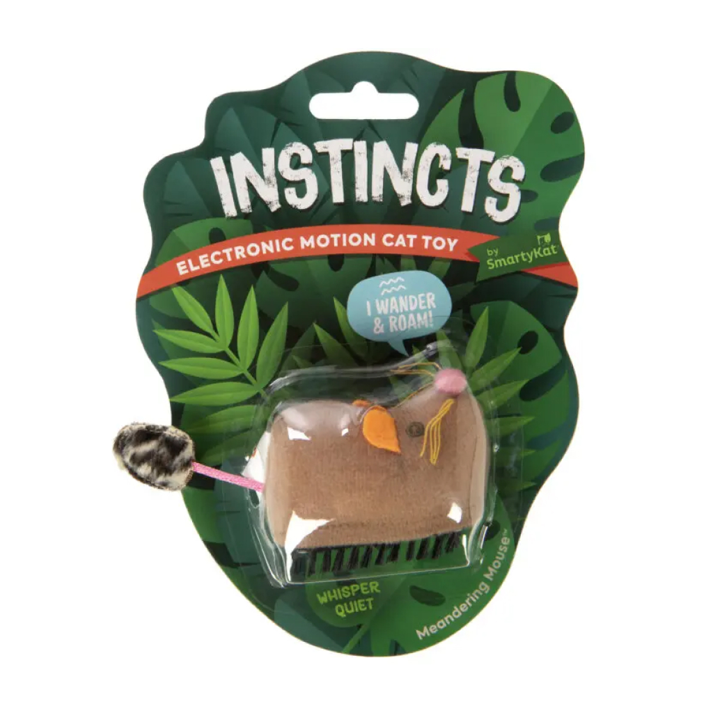 Instincts by SmartyKat Meandering Mouse Electronic Motion Cat Toy, 1-count image number null