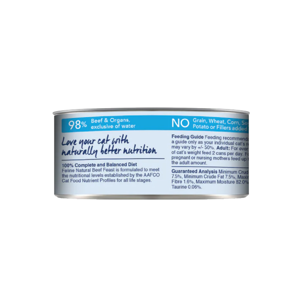 Feline Natural Beef Feast Cat Can, 3-oz image number null