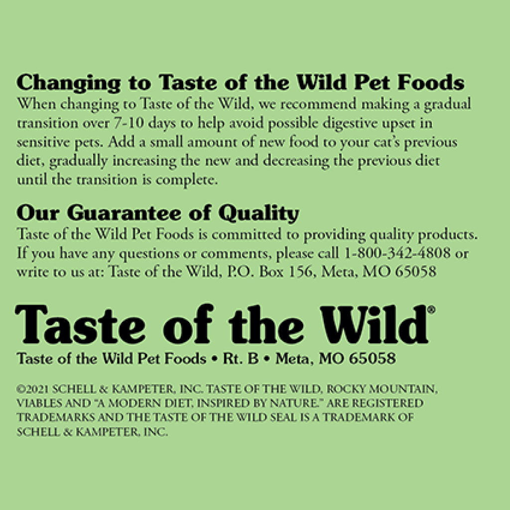 Taste Of The Wild - Rocky Mountain Feline Recipe image number null