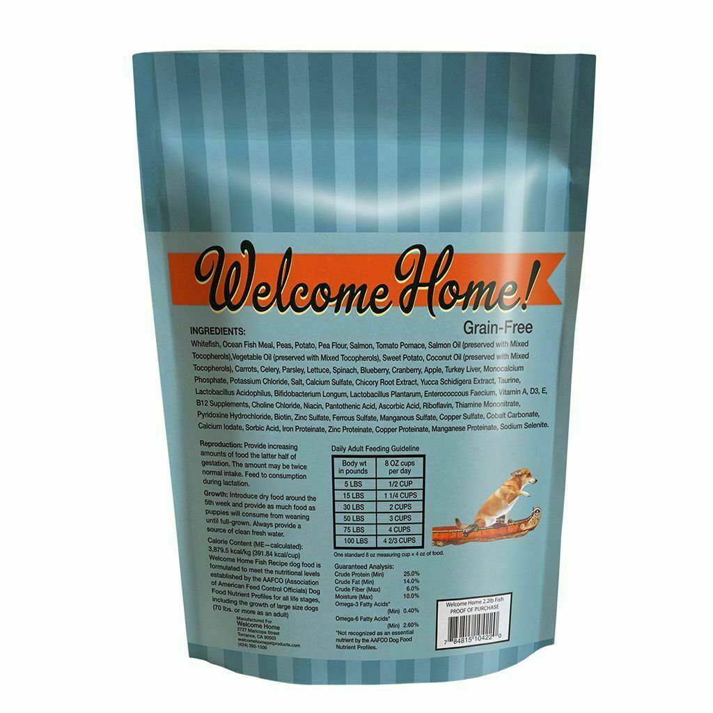 Welcome Home Dog Food Grain Free Fish 2.2-lb image number null