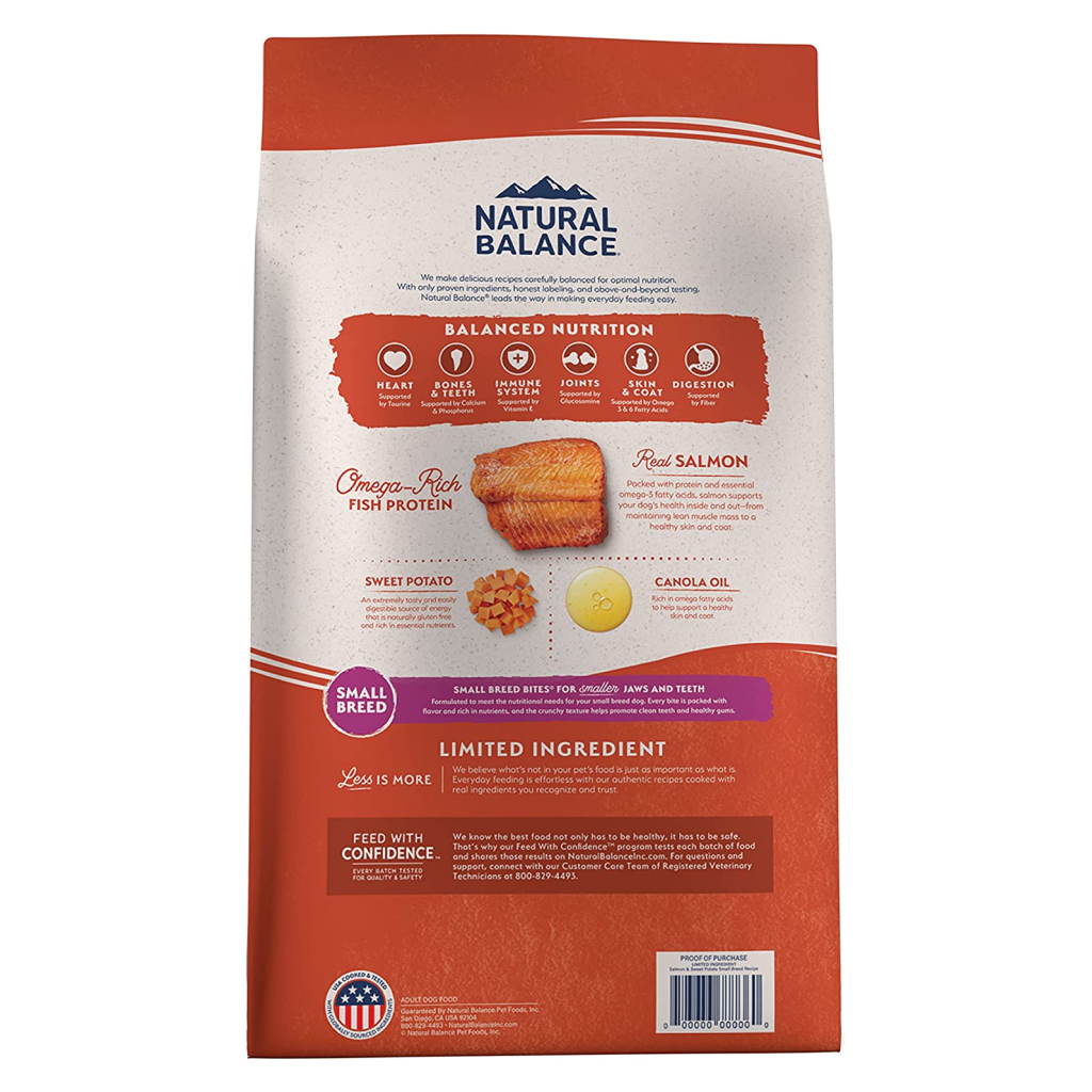 Natural Balance Limited Ingredient Sweet Potato And Fish Dry Dog Food - Small Breed, 12-lb image number null