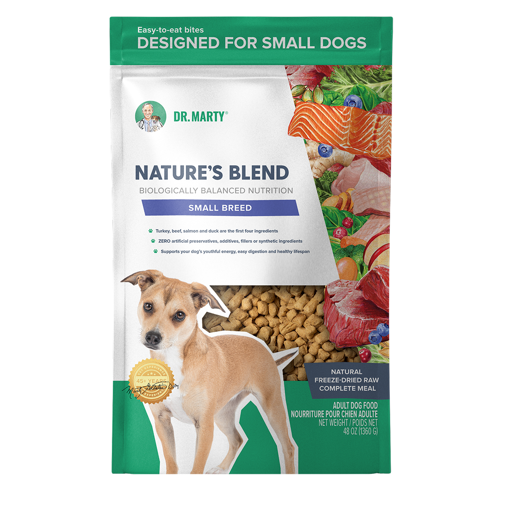 Dr. Marty Nature's Blend Small Breed Freeze Dried Raw Dog Food, 48-oz image number null
