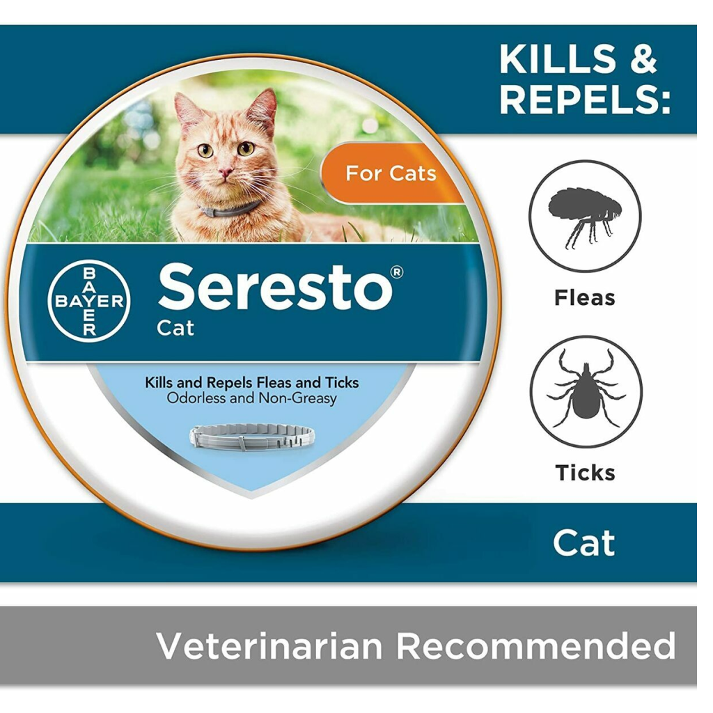 Seresto Flea And Tick Collar For Cats, 8-Month Flea And Tick Collar For Cats image number null