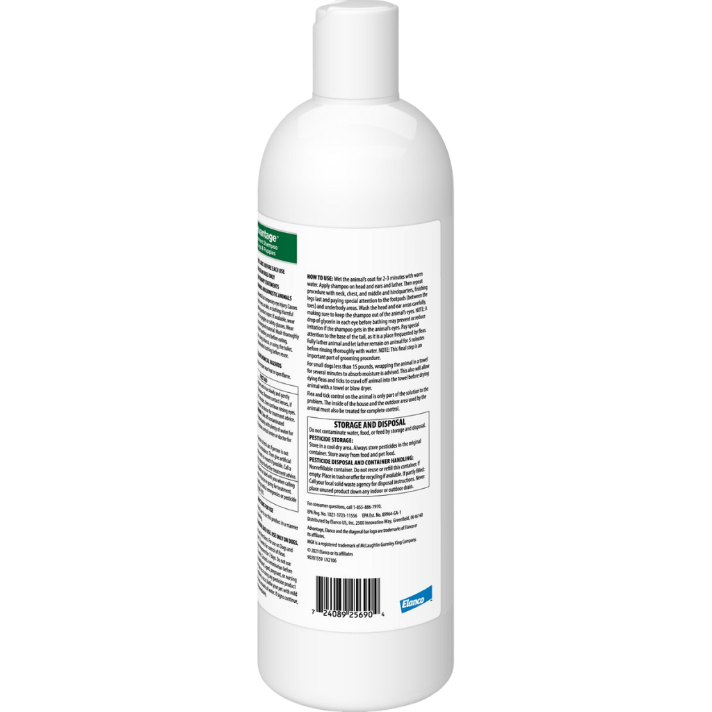 Buy Advantage Flea Tick Treatment Shampoo For Dogs Puppies for USD 29.99 CentinelaFeed