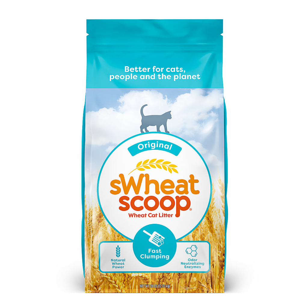 sWheat Scoop Fast Clumping Natural Original Cat Litter