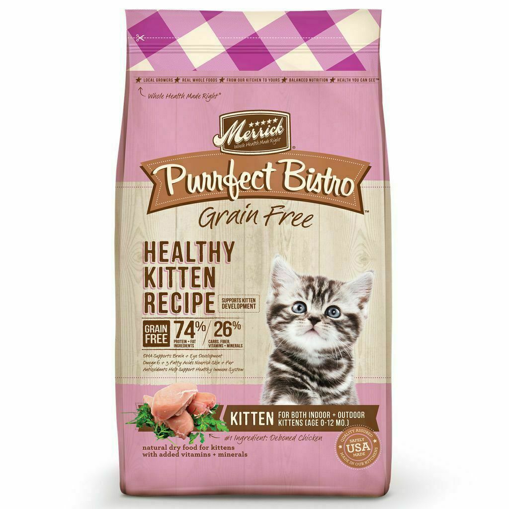 Merrick Purrfect Bistro Grain Free Healthy Kitten 4lb image number null