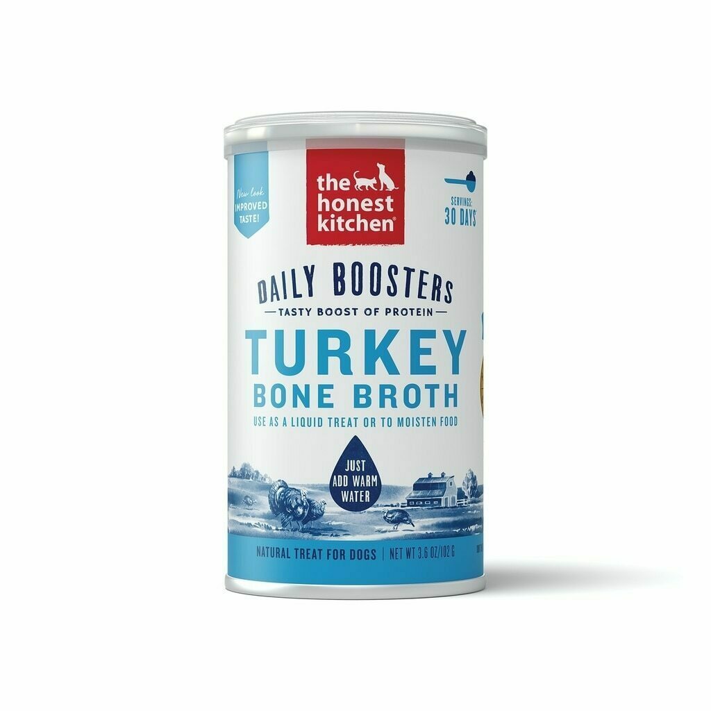 The Honest Kitchen Daily Boosts: Instant Turkey Bone Broth with Turmeric, 3.6-oz image number null