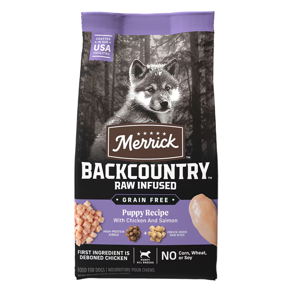 Merrick Backcountry Raw Infused Puppy Recipe Grain Free Dry Dog Food image number null