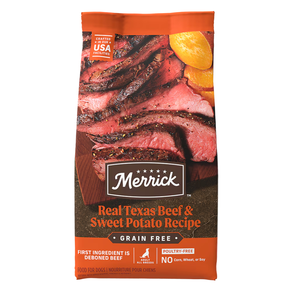 Merrick Grain Free Real Texas Beef & Sweet Potato Recipe Dry Dog Food image number null