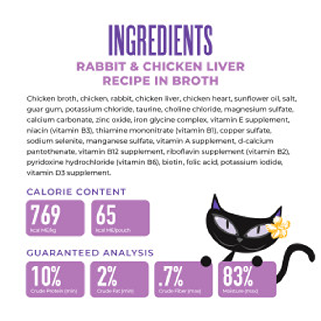 Tiki Cat After Dark Wet Cat Food Rabbit & Chicken Liver Shreds Can, 3-oz image number null