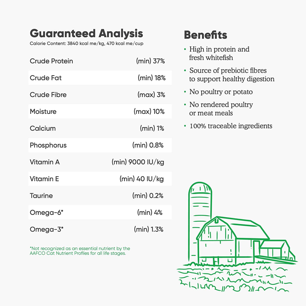 Open Farm Catch of the Season Whitefish Grain Free Dry Food for Cats, 4-lb image number null