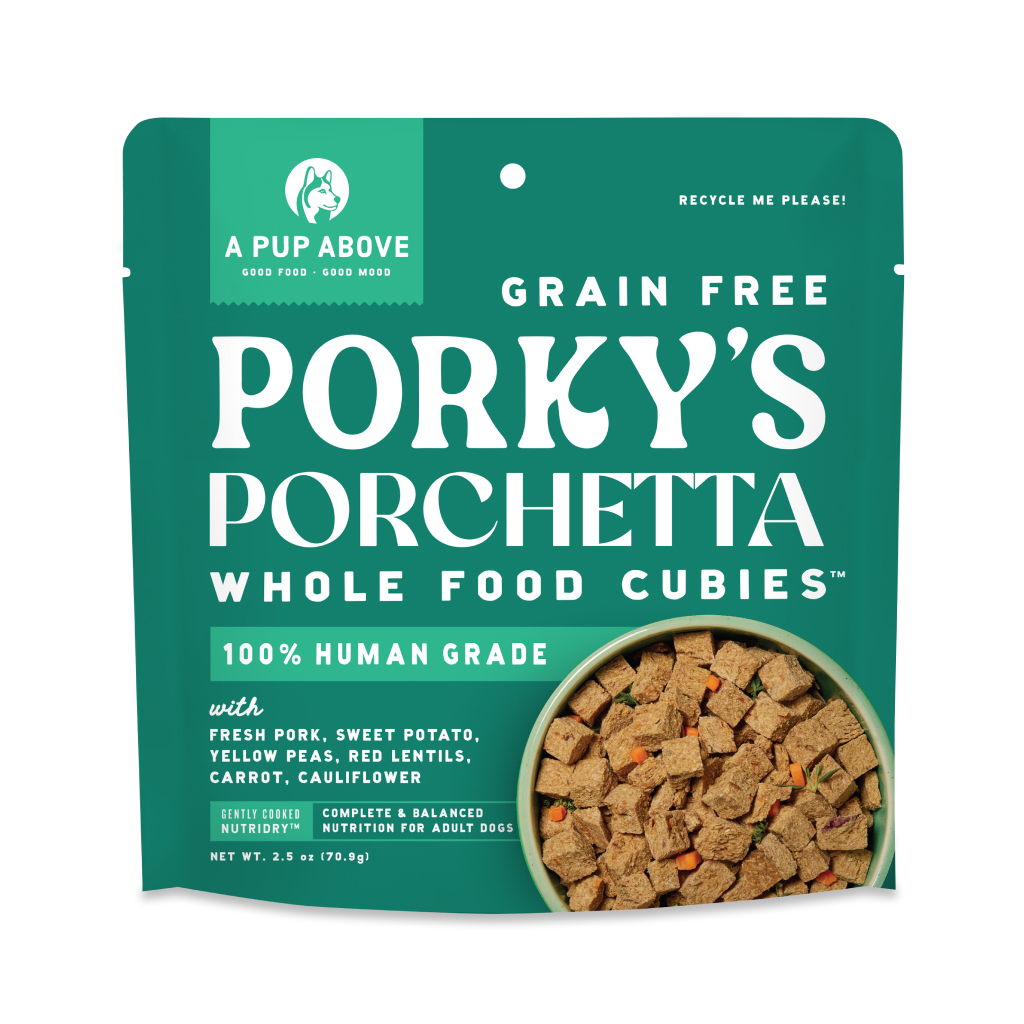 A Pup Above Freeze-Dried Porky's Porchetta Cubies, 2.5-oz image number null