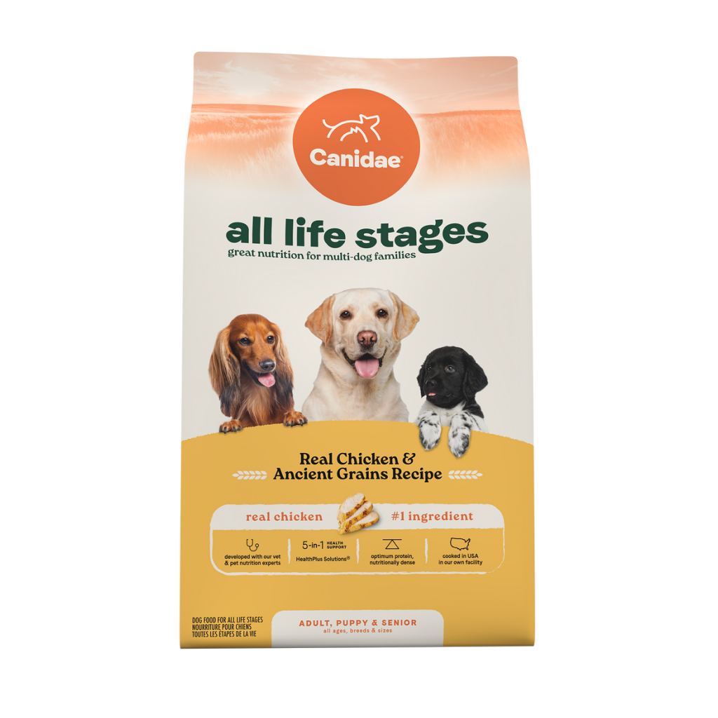 Canidae All Life Stages Real Chicken & Ancient Grains Recipe Dry Dog Food, 5-lb image number null