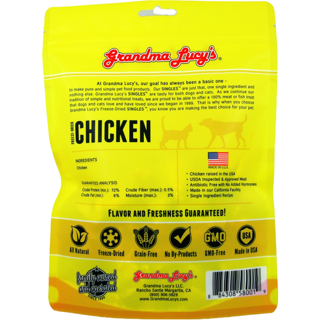 Singles Chicken Pet Treats 3.5-oz image number null