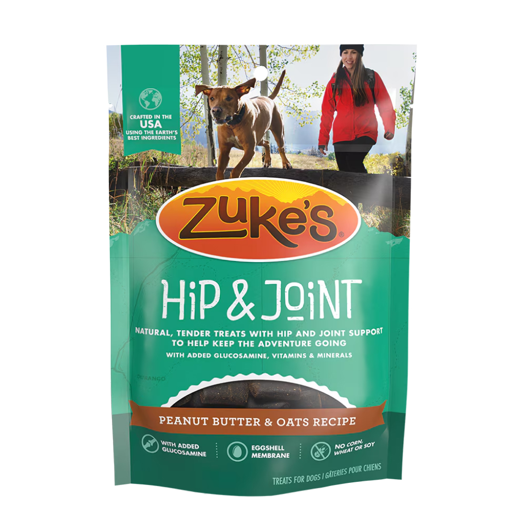 Zuke’s Hip & Joint Peanut Butter & Oats Recipe Dog Treats, 16-oz image number null