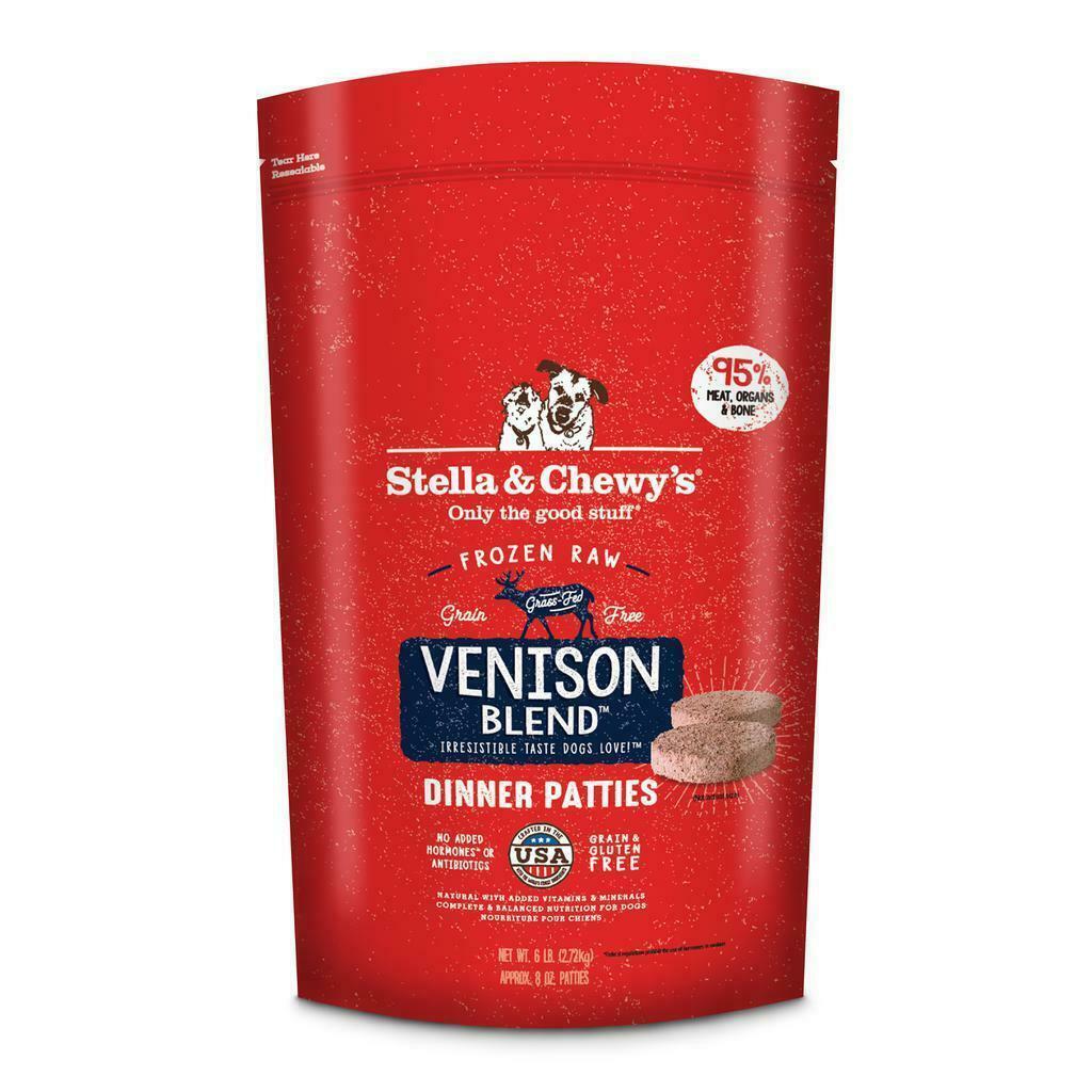 Frozen Stella & Chewy's Dog Frozen Raw, Venison Blend Dinner Patties, 6-lb image number null
