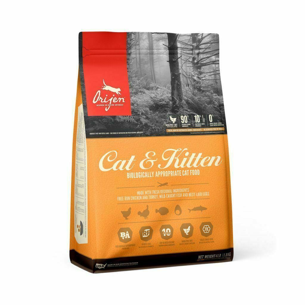 Orijen Cat & Kitten Cat Food 4lb image number null