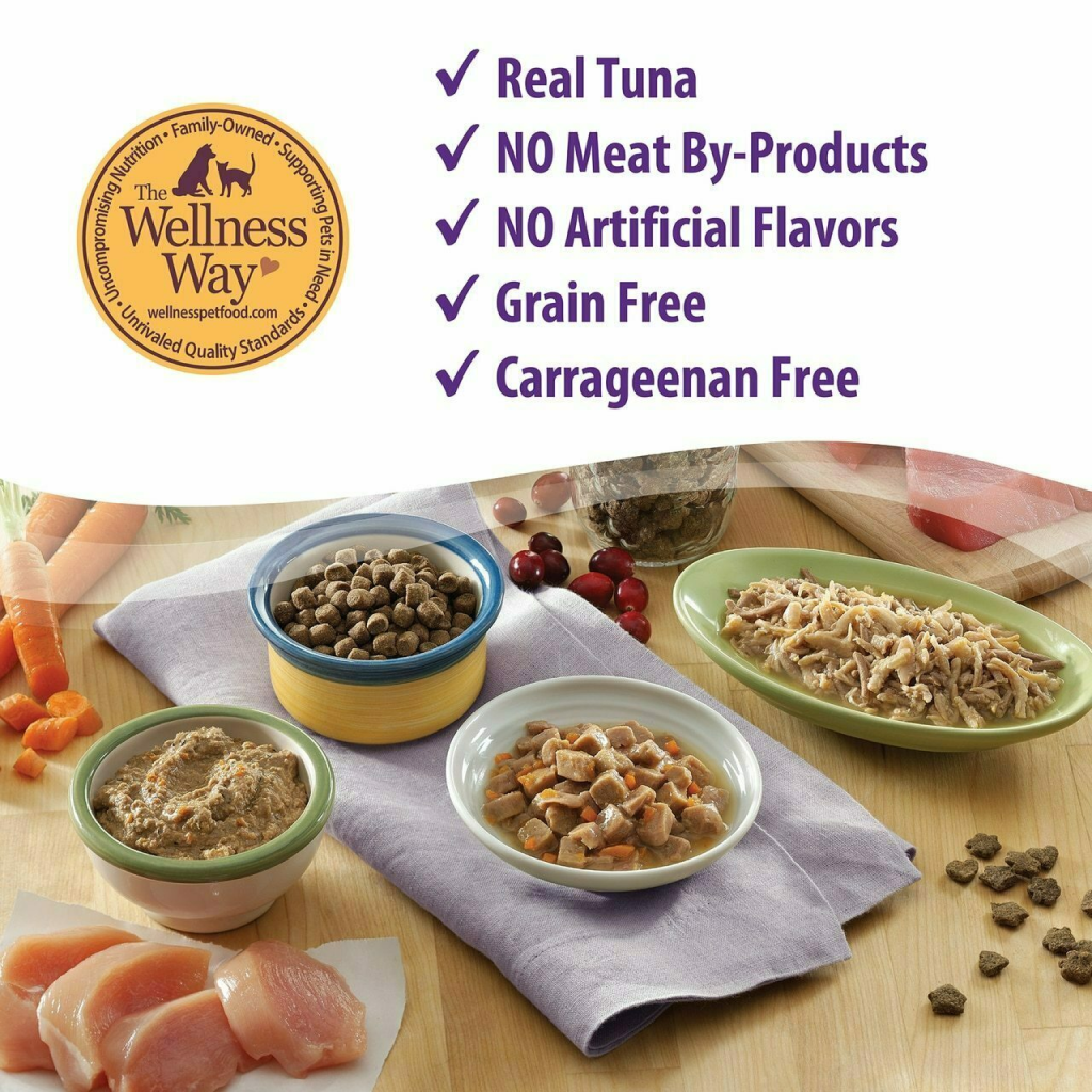 Wellness Complete Health Natural Grain Free Wet Canned Cat Food, Turkey & Salmon image number null