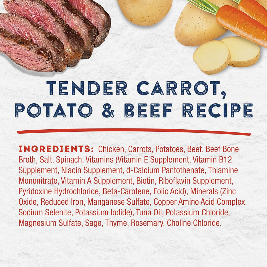 Natural Balance Platefulls Tender Carrot, Potato & Beef Recipe  Wet Dog Food, 9-oz image number null