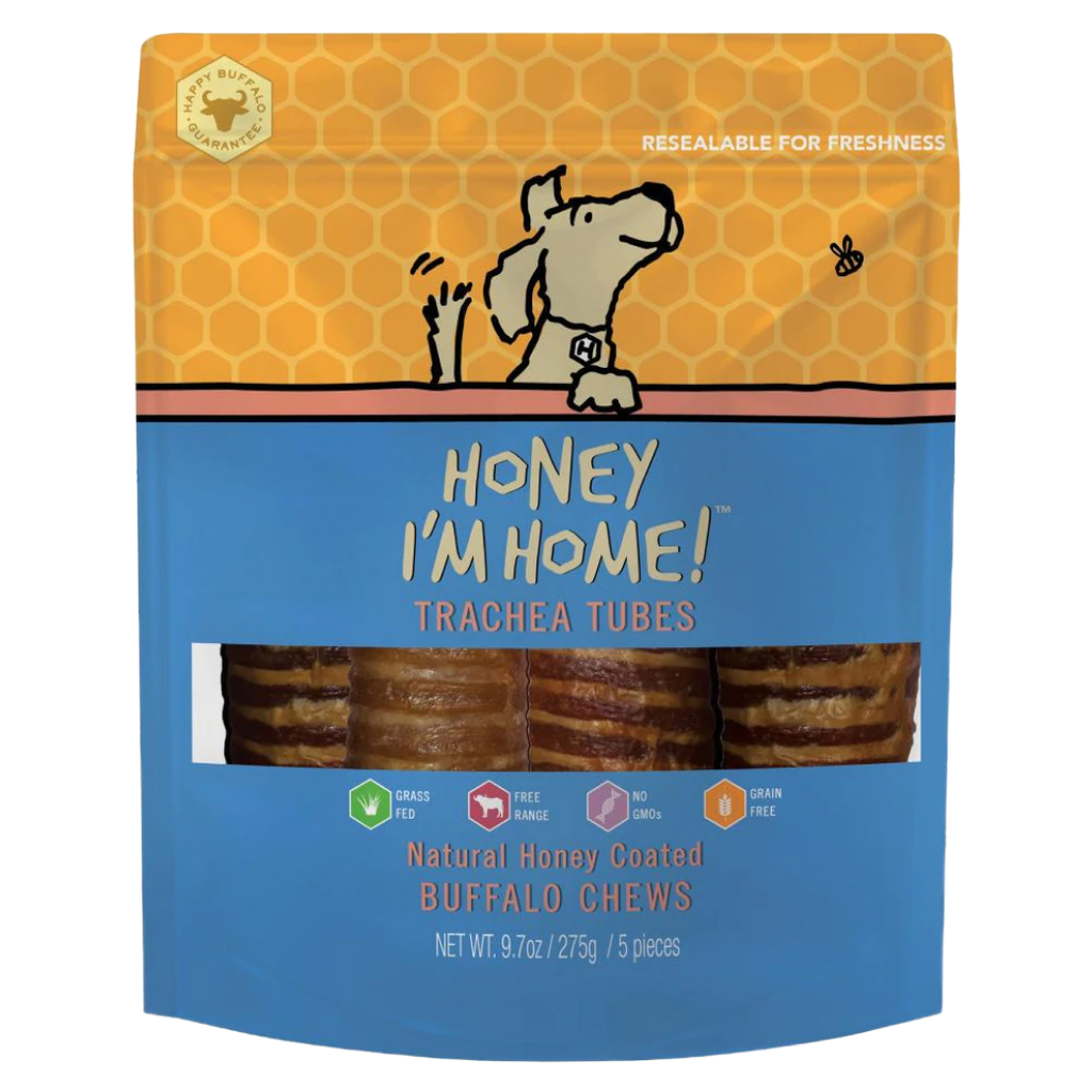 Natural Honey Coated Buffalo Chews, Trachea Tubes image number null