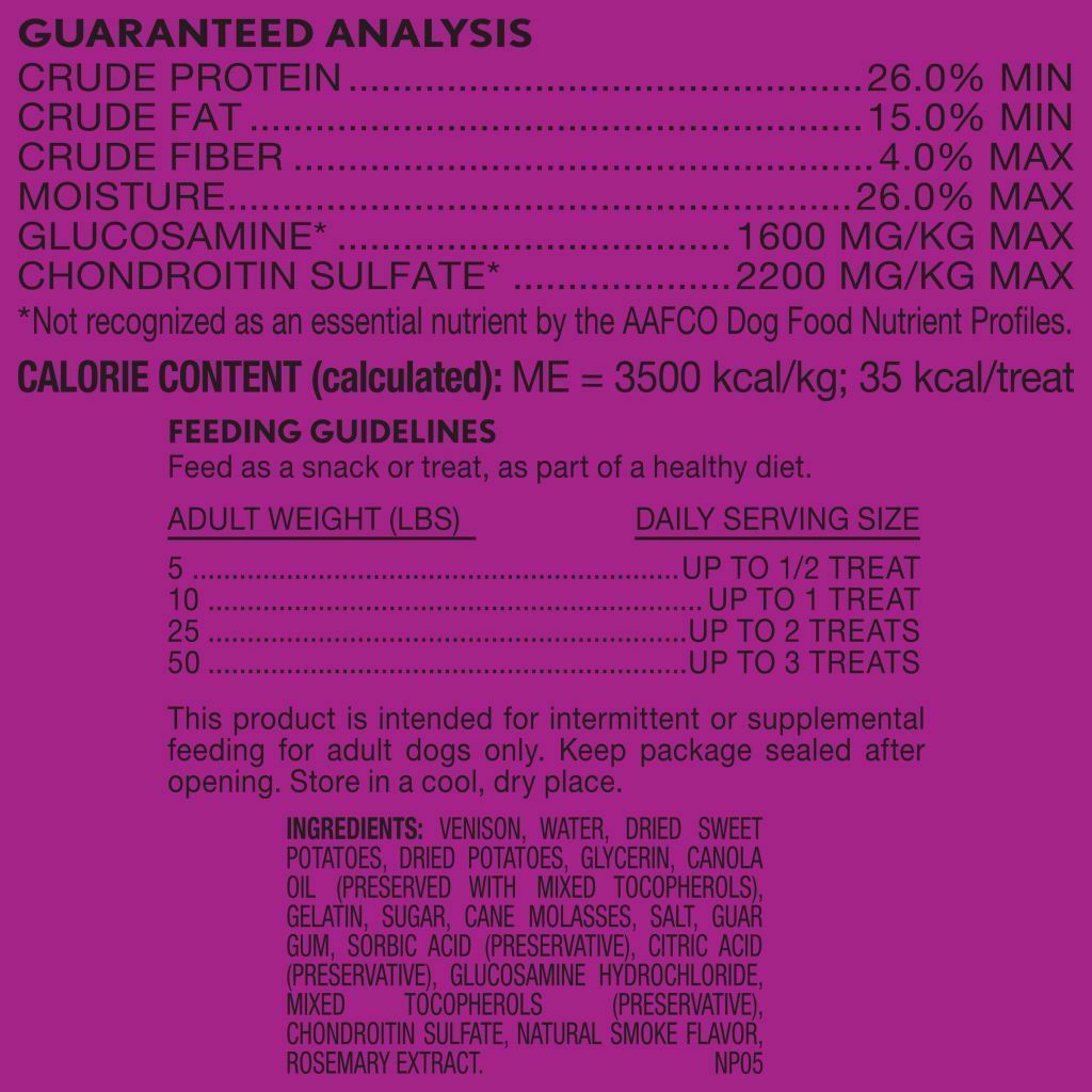 4-oz Limited Ingredient Diet Jumpin' Stix Sweet Potato And Venison Dog Treats image number null