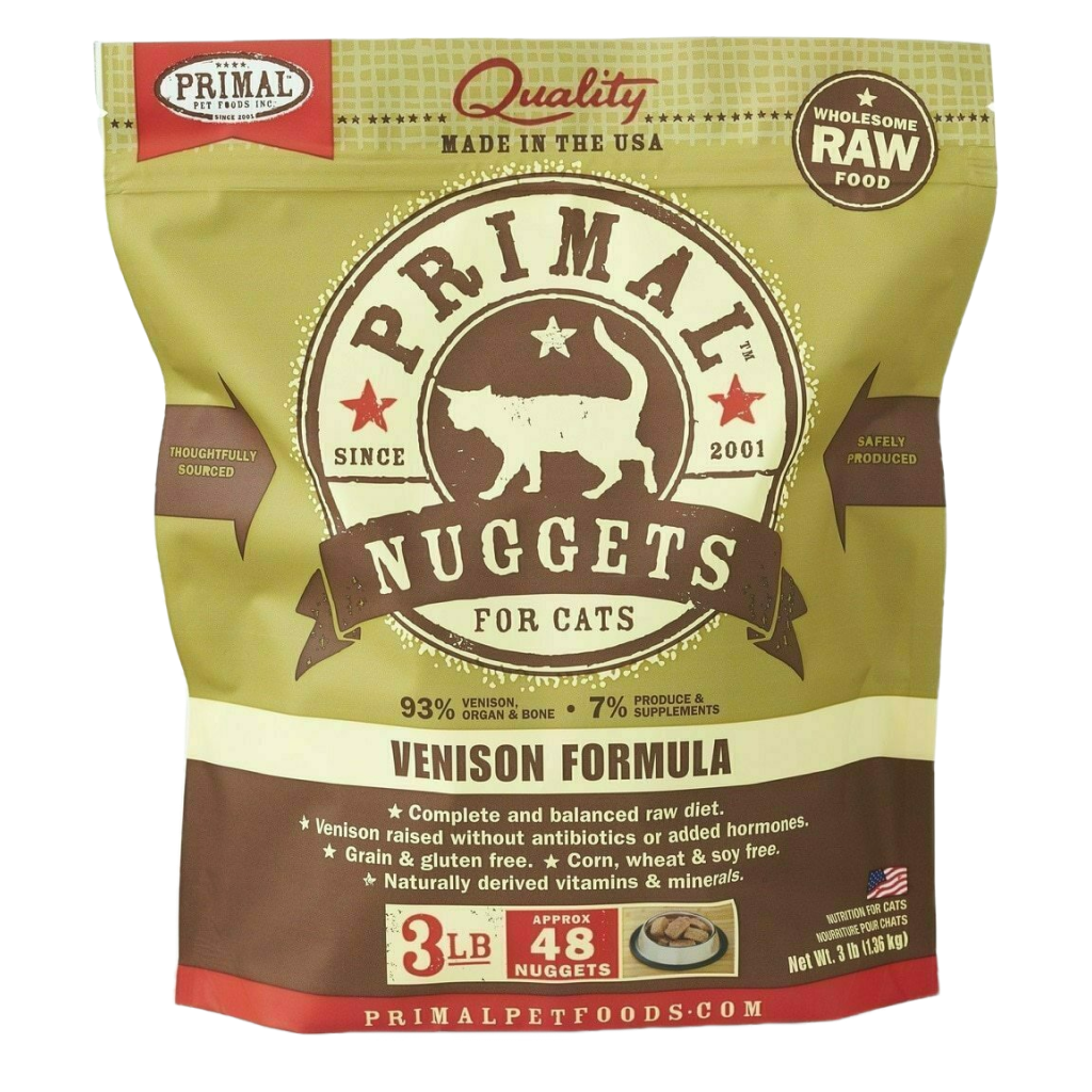 Primal frozen cat food sale